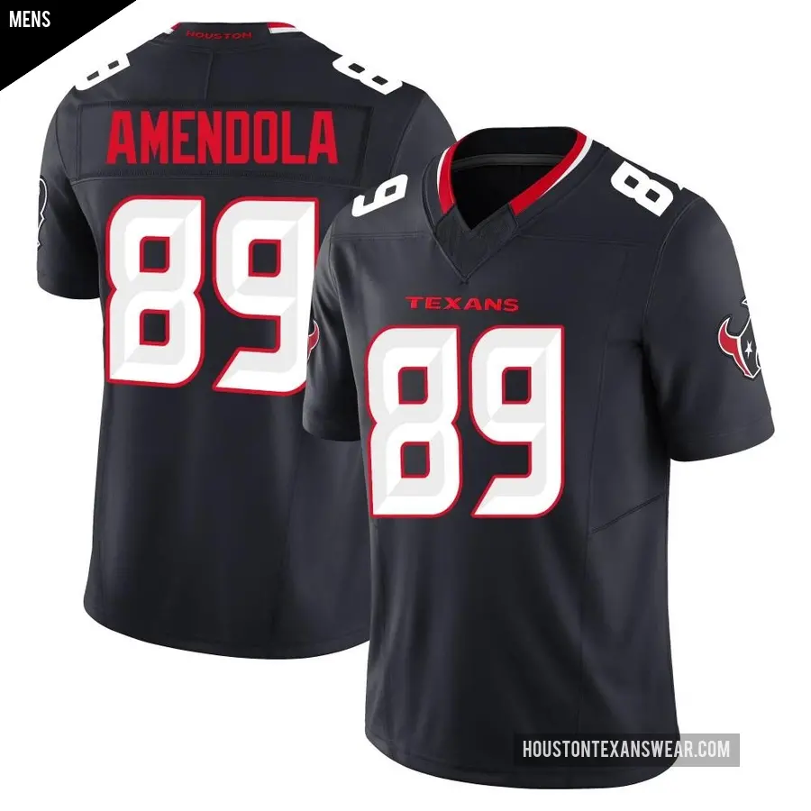 Men s Houston Texans 89 Danny Amendola Navy Limited Vapor F.U.S.E. Jersey Texans Store